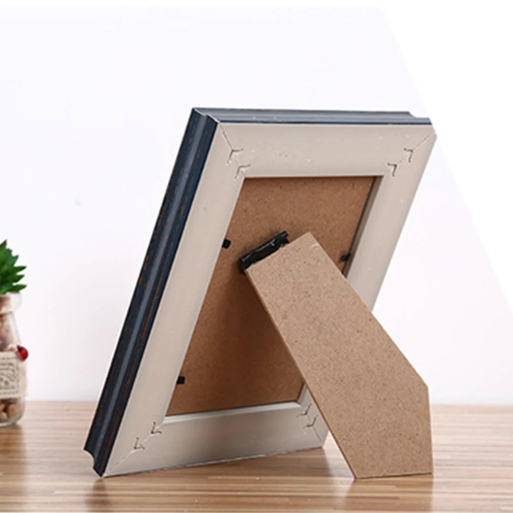 Photo frame retro blue 5 x 7 photo frame home office for photo frame unique design Christmas Valentine's Day gift