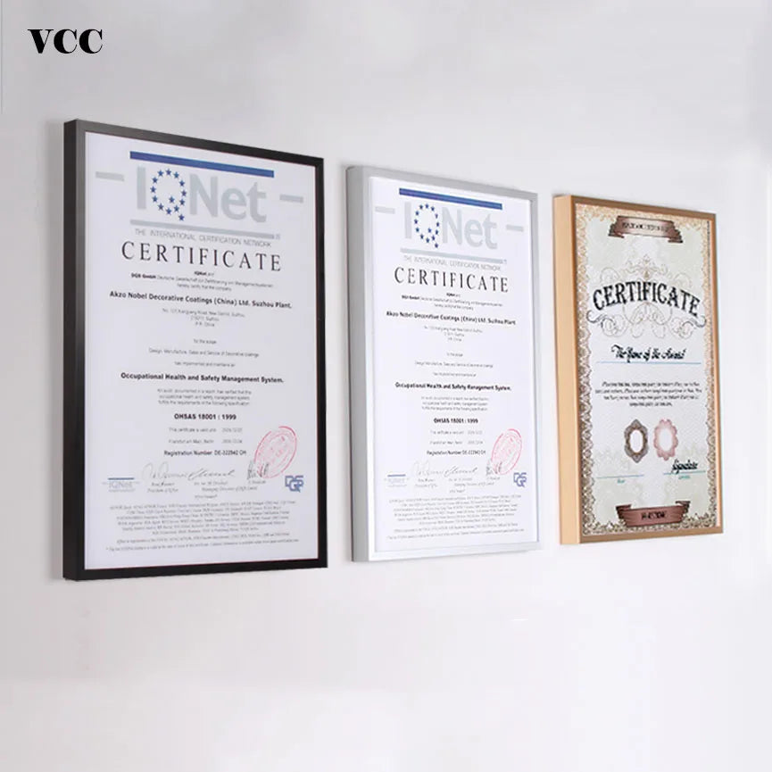 Picture Frame Metal Poster Frame Classic Aluminum Photo Frames For Wall Hanging A3 A4 30x30 Certificate Frame VCC