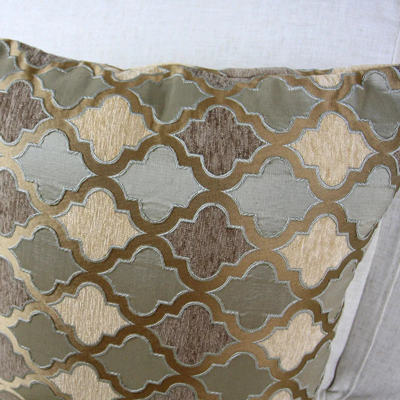 Grey/Coffee Cushion Cover Chenille Moroccan Style Home Decorative Pillow Case 45x45cm