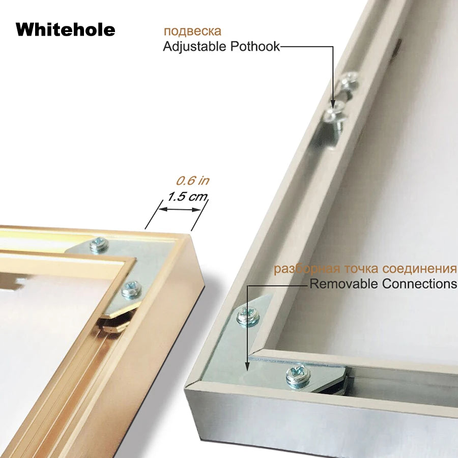 Metal Picture Frame For Wall Poster Frame Pictures Classic Aluminum Photo Frames For Wall Hanging A3 A4 30x40 Certificate Frame