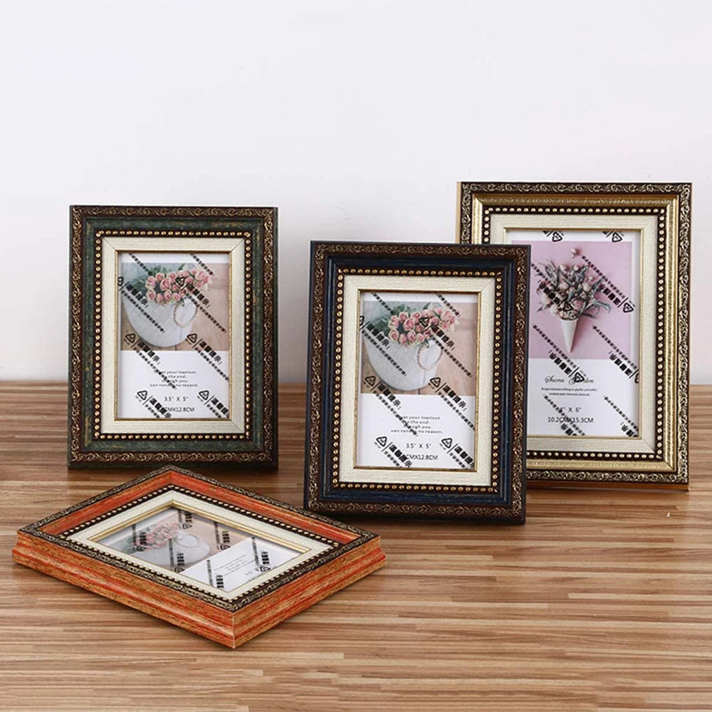 Photo frame retro blue 5 x 7 photo frame home office for photo frame unique design Christmas Valentine's Day gift