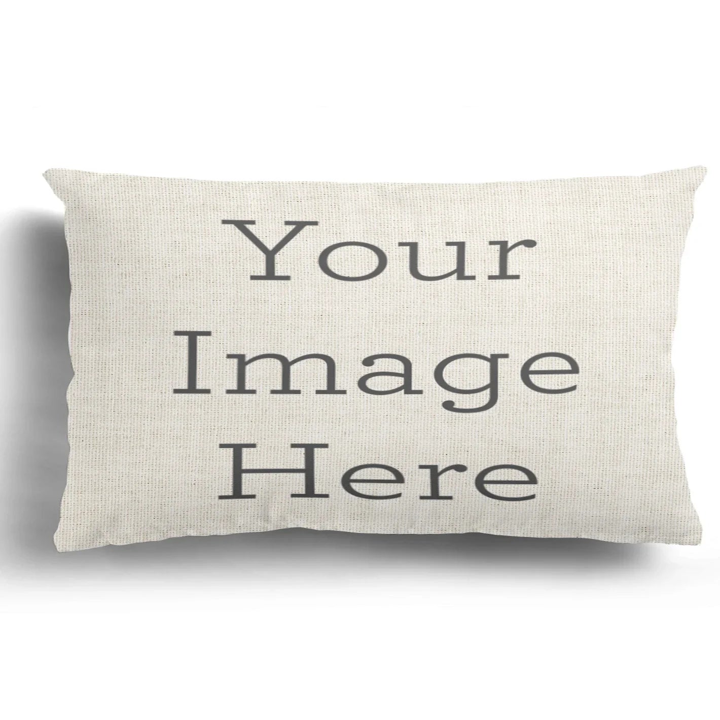 Blue white geometric linen pillowcase sofa cushion cover home decoration can be customized for you 30x50 40x60