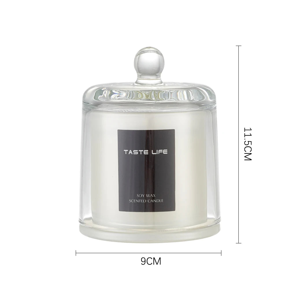Voltsify Soy Wax Scented Candle Lime Basil and Citrus & Valley After the Rain & Sky Cypress