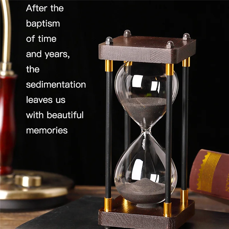 HRBAJ-Luxury Retro Hourglass 30 Minutes - Elegant Hourglass For Office, Study & Home Decor, Perfect As Decompression Gift