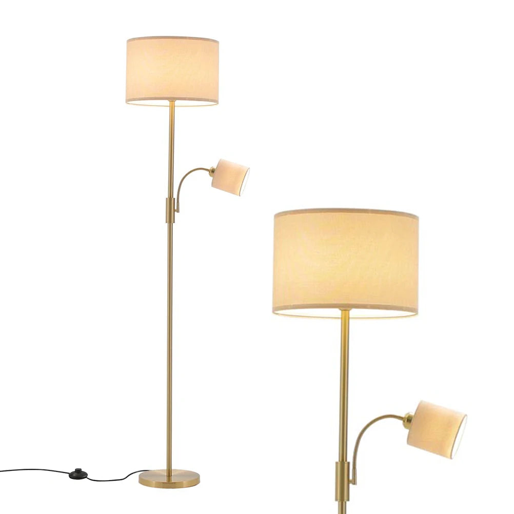 Voltsify 2-Light Floor Standing Lamp with Adjustable Head for Living Room Bedroom