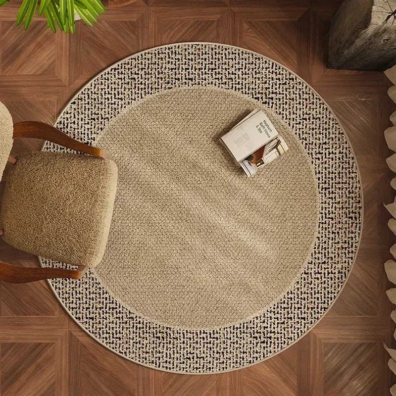 bedroom carpets Area rugs room decor Carpets for living room Round sofa rug Study Polypropylene fiber mat Antiskid Chair cushion