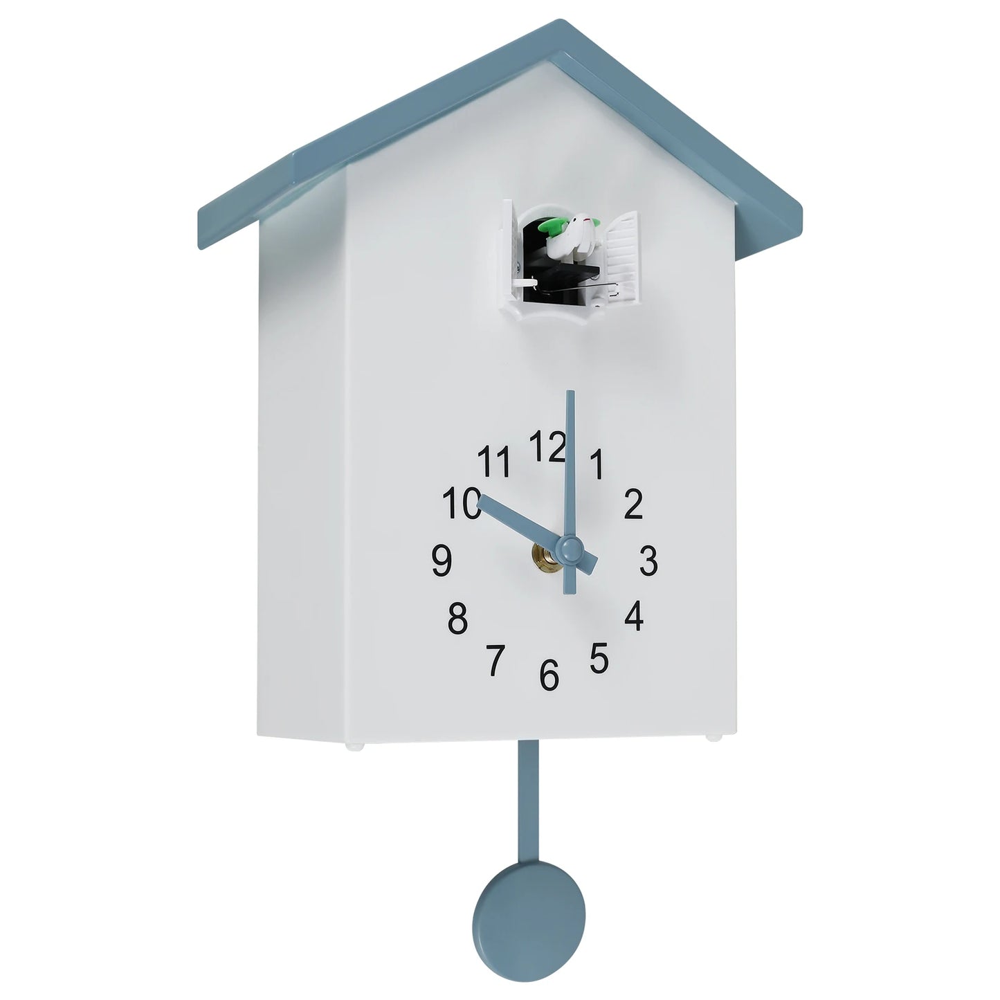 Cuckoo Clock with Chimer Bird House Cuckoo Sound Clock Battery Powered Cuckoo Wall Clock for Wall Art Home Living Room Decor