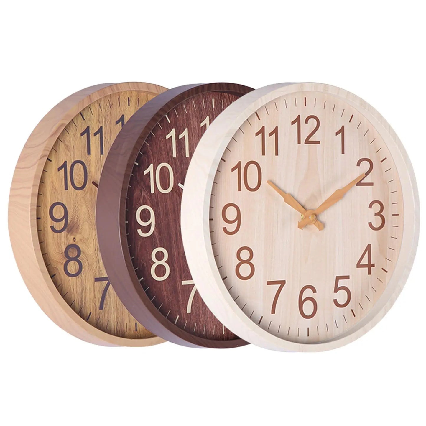 Wall Clock Silent Minimalism Hanging Watch Elegant Bedroom Hallway Home Dinner Sweep Movement Clocks Decoration