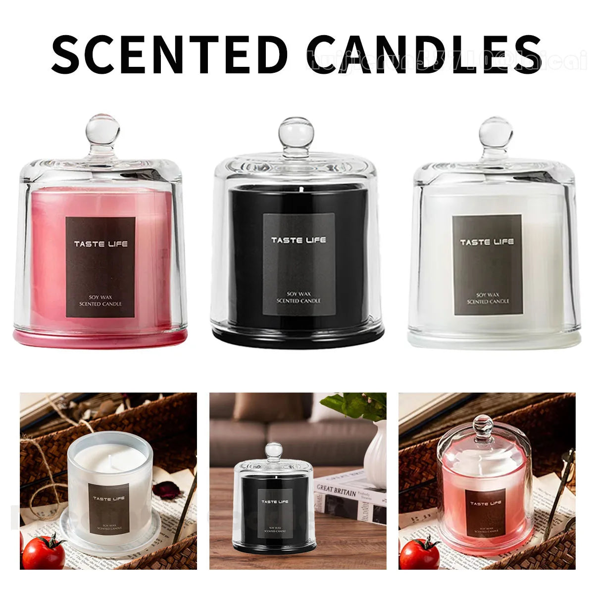 Aromatherapy Candle Plant Soy Wax 150G Home Gift SPA Bath Yoga Creative Decoration,Mother's Day gift
