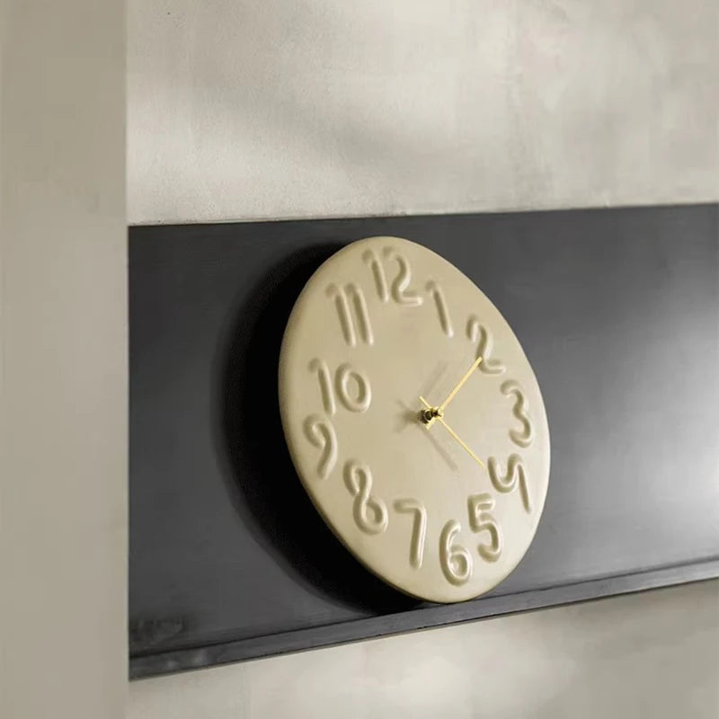 3d Wall Clock Bedroom Silent Mechanism Wall Clock Interior Minimalist Elegant Decoration Clocks Nordic Aesthetic Irregular Watch