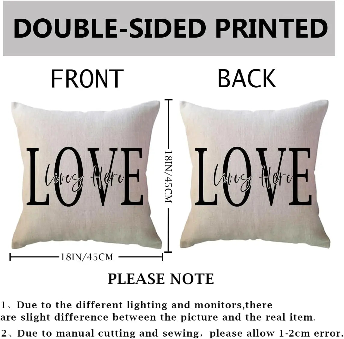 Throw Pillow Covers Printed Farmhouse Geometric Dahlia Floral Pillowcases Modern Decorative Cushion Covers 4Pack