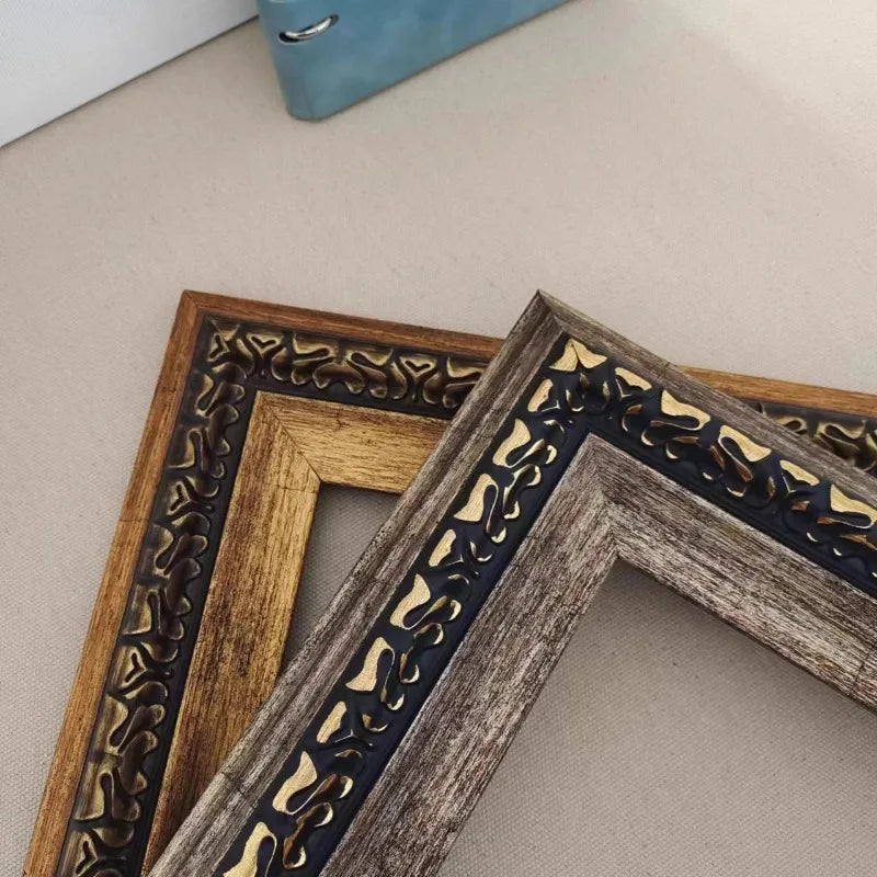 European Retro Light Luxury Niche Style Picture Frame Classical Oil Painting Frame Designer Framing Gravures Home Decoration