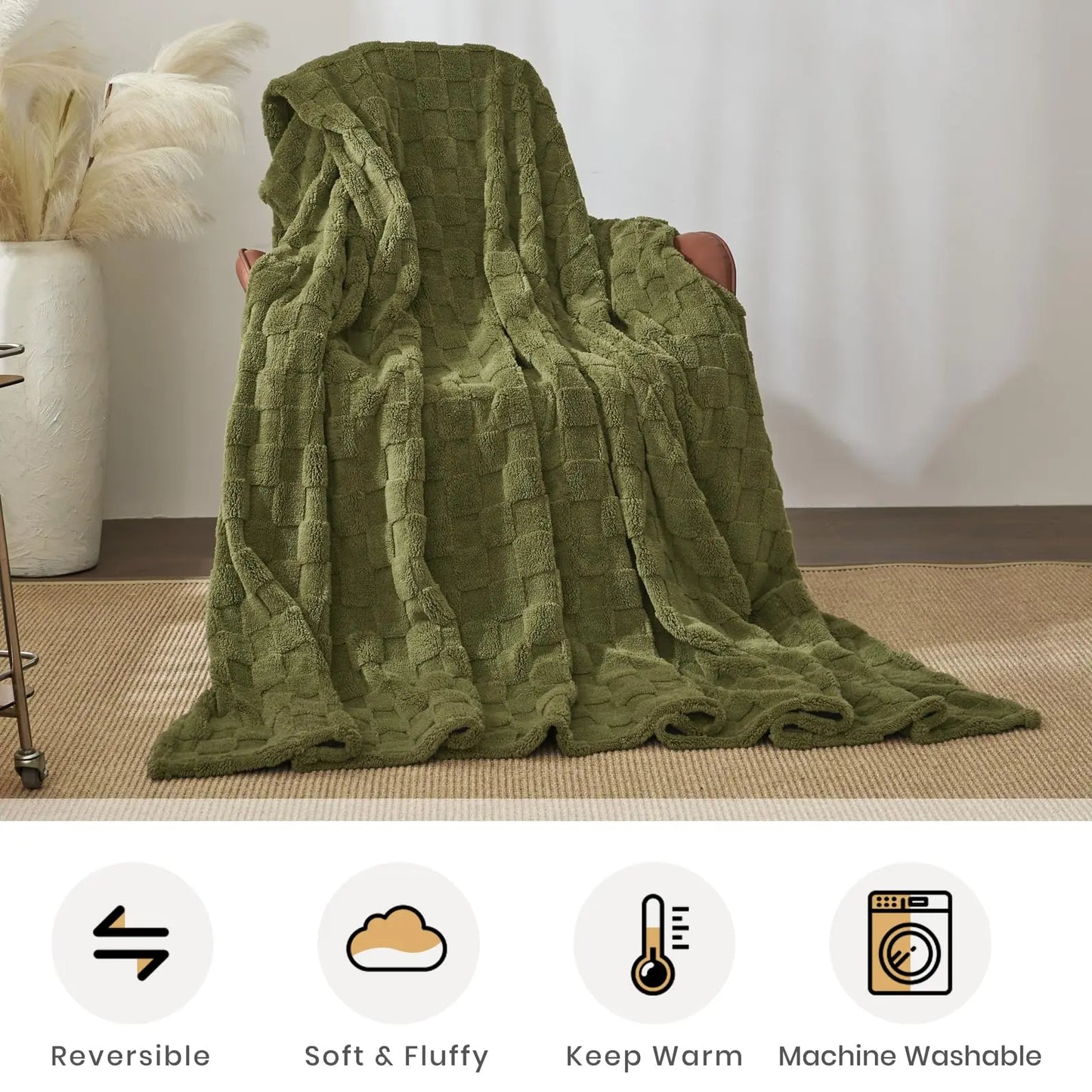Good Nite Throw Blanket Sofa Throw Fleece Blanket Cosy Warm Large Bed Throw for Sofa Couch Bed and Car Double