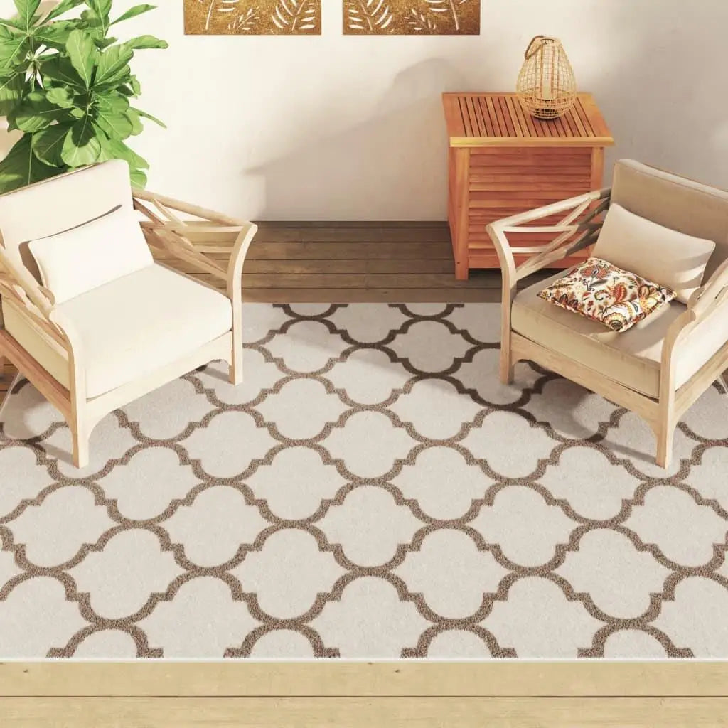 Multicolor Short Pile Indoor & Outdoor Area Rug 190x300 cm Non-Slip Design