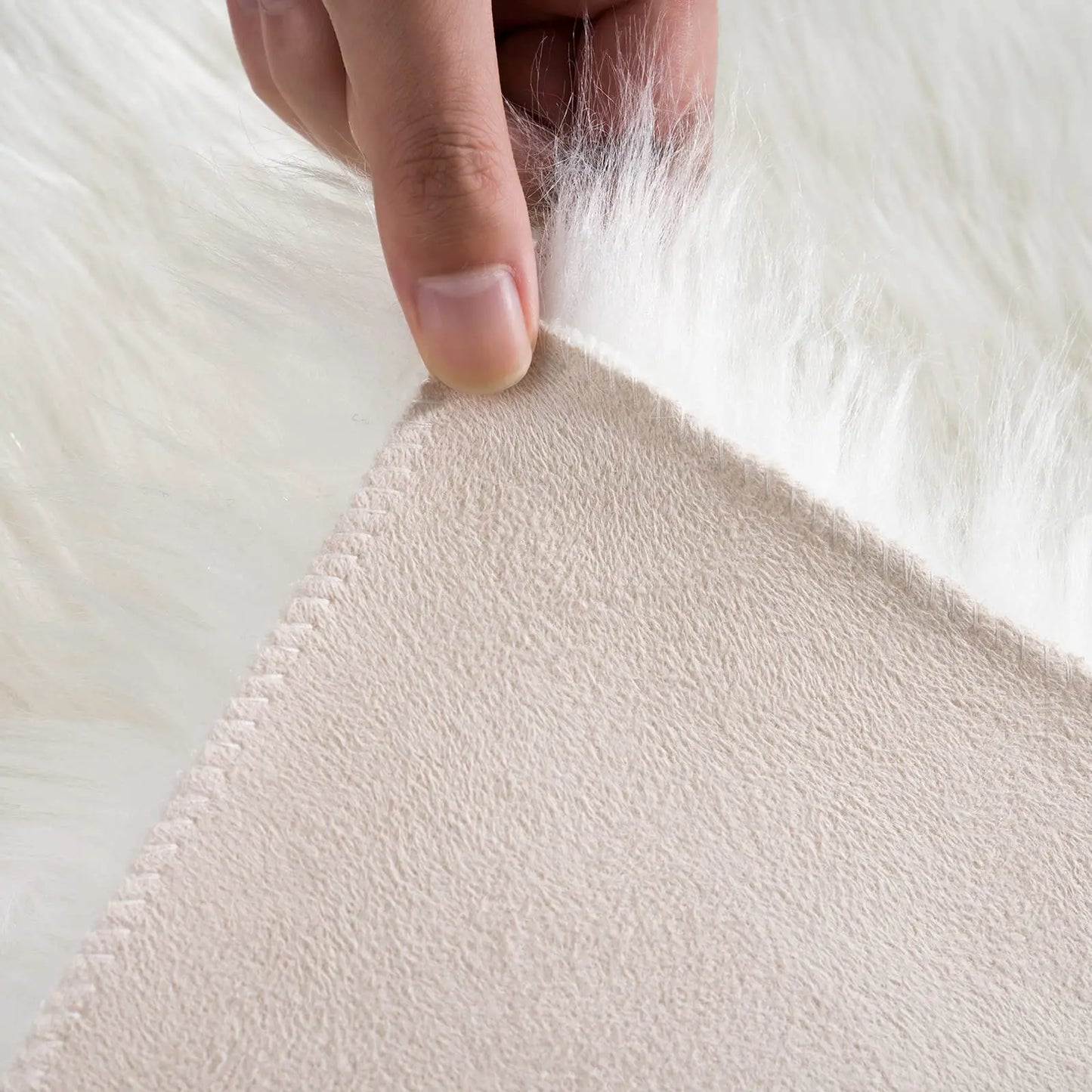 White Faux Sheepskin Fuzzy carpet Fur Rugs for Bedroom bedside Washable Fluffy Area Living Room rug Shag Nursery floor mat decor