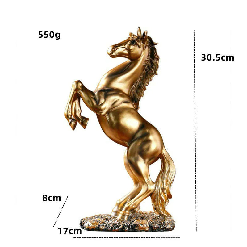 Nordic Horse Resin Statue Sculptures Figure Abstract Ornaments For Figurines Interior Sculpture Room Home Decoration Crafts