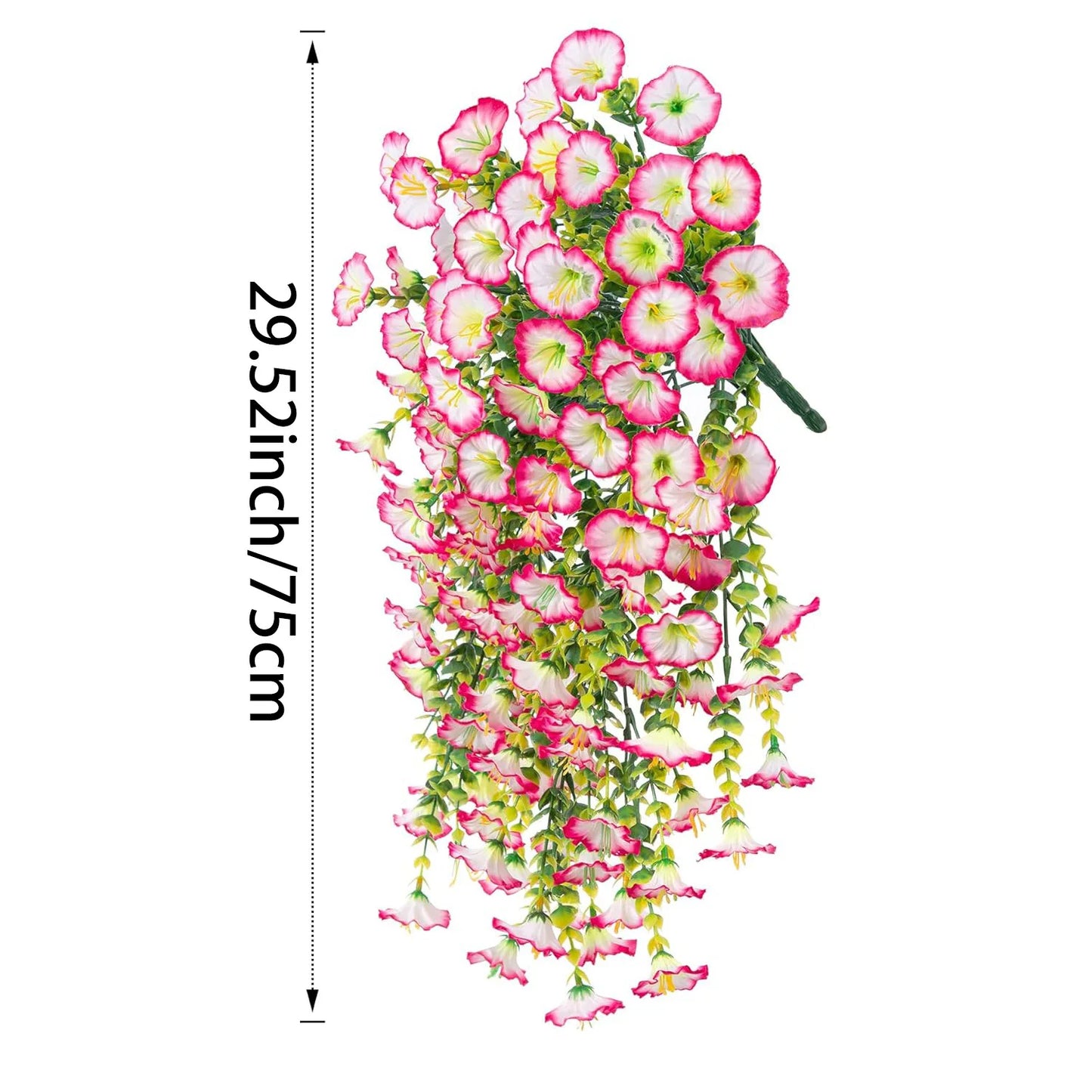 1-10pcs UV-Resistant Artificial Morning Glory& Eucalyptus Hanging Wall Door Decoration For Home Garden Wedding Versatile Outdoor