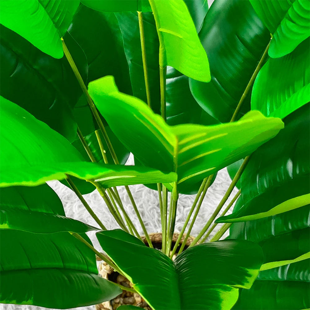 120cm Artificial Large Plant Traveler Banana Green Plant Wedding Indoor Plant Potted Outdoor Garden Decoration Fake Plant