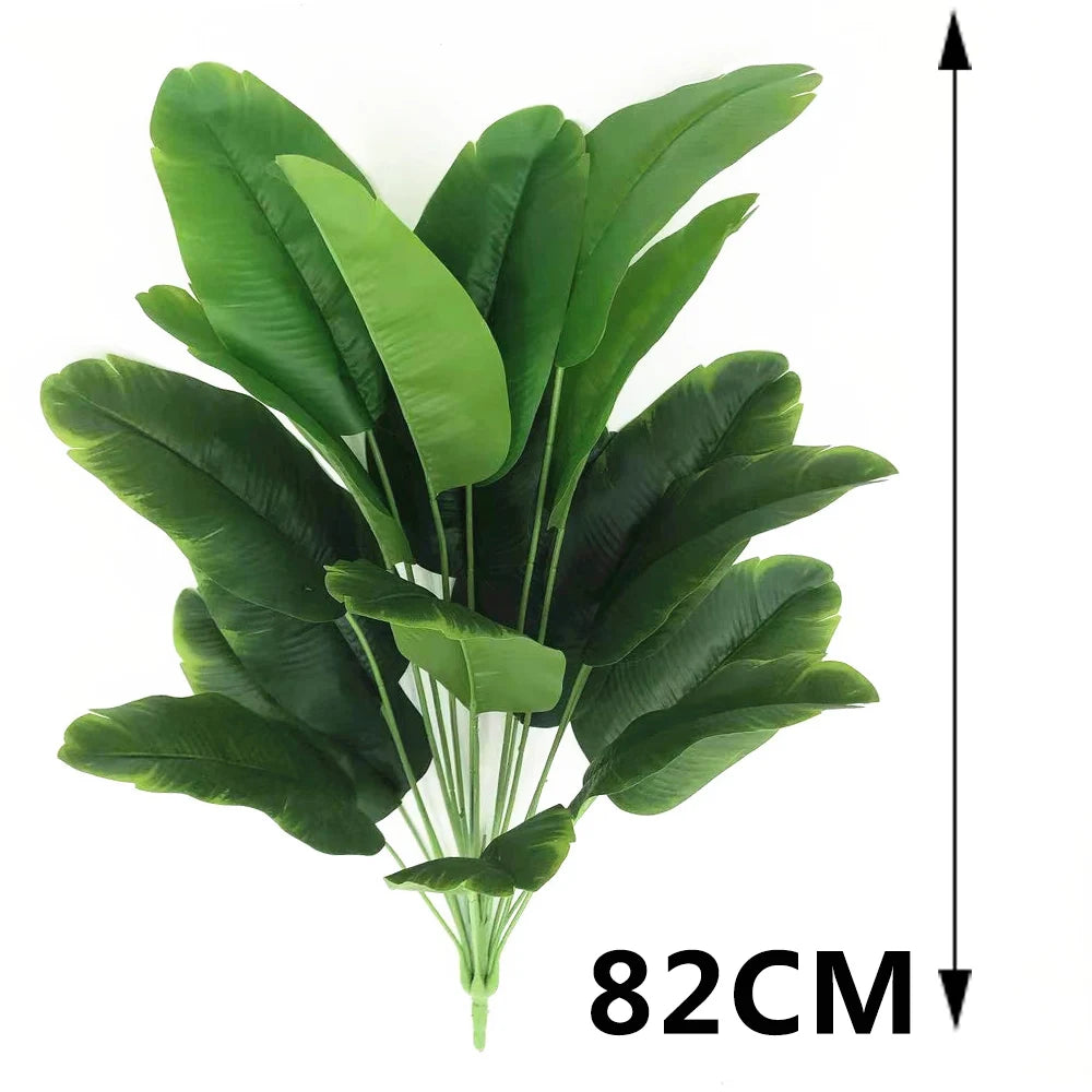 120cm Artificial Large Plant Traveler Banana Green Plant Wedding Indoor Plant Potted Outdoor Garden Decoration Fake Plant