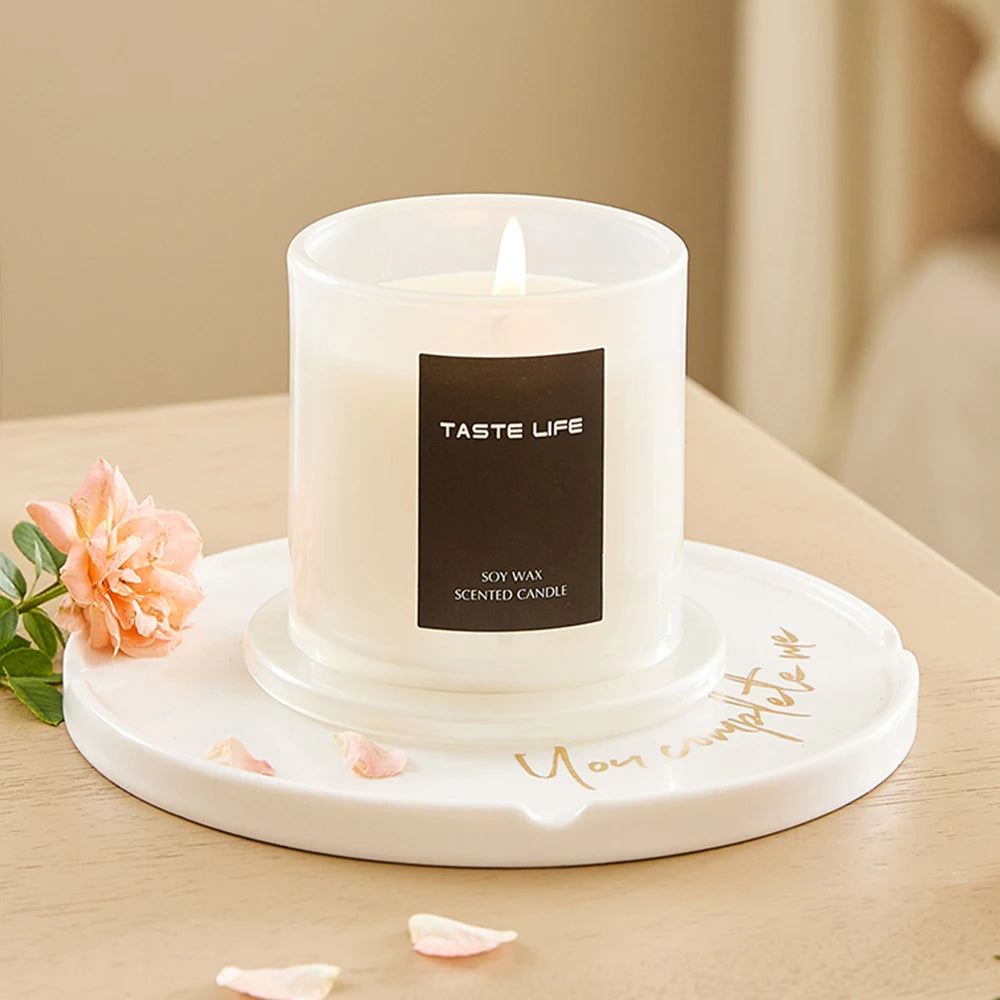 Voltsify Soy Wax Scented Candle Lime Basil and Citrus & Valley After the Rain & Sky Cypress