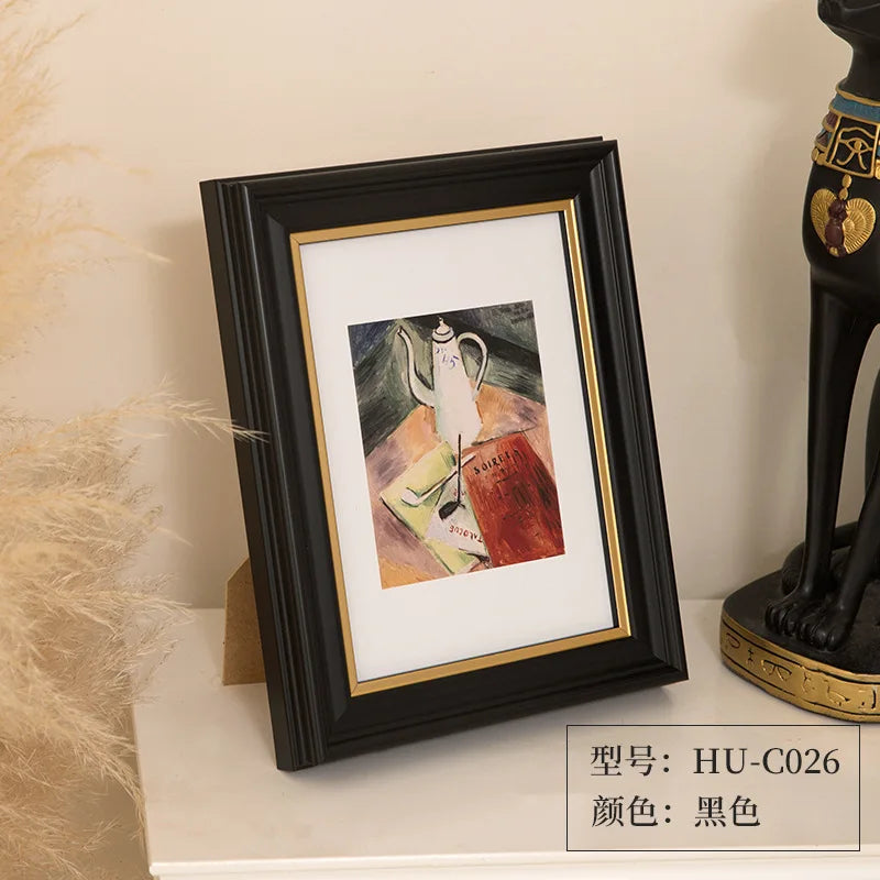 Creative Gold Picture Frame Versatile Photo Frame for 8-inch, 10-inch, and A4 Artworks Horizontal & Vertical Display Home Décor