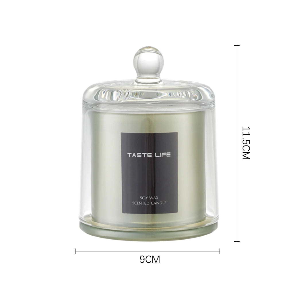 Voltsify Soy Wax Scented Candle Lime Basil and Citrus & Valley After the Rain & Sky Cypress