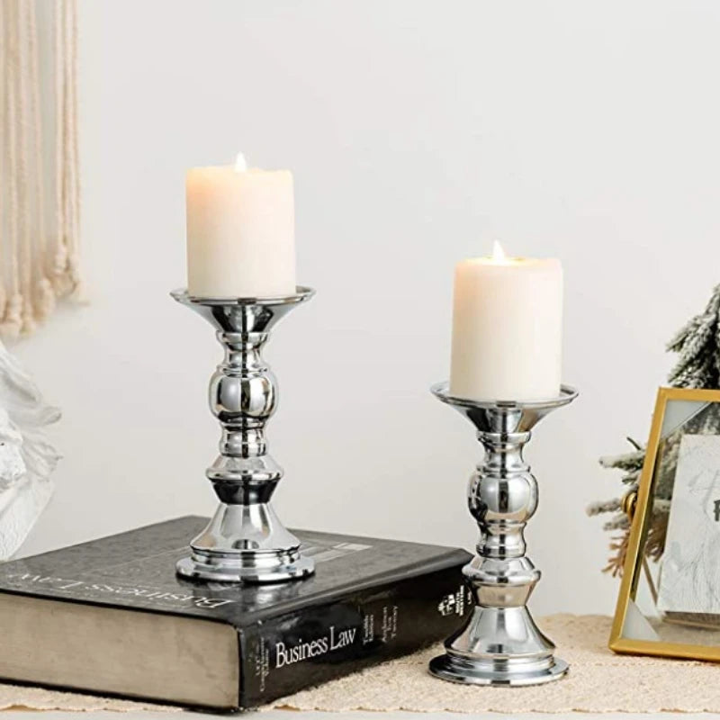 Golden Candle Holders Wedding Table Decorations Metal Stand Candlestick For Wedding Birthday Bar Party Living Room Home Decor