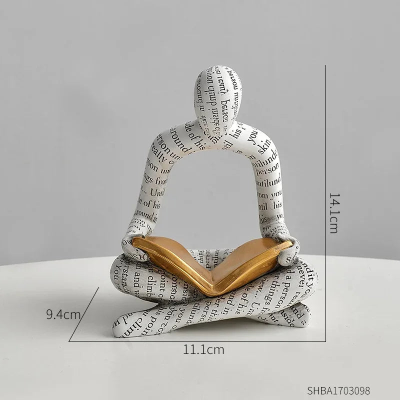 Abstract Figure Statue Modern Home Decoration Sculptures & Figurines for Interior Nordic Living Room Ornaments Table Decorations