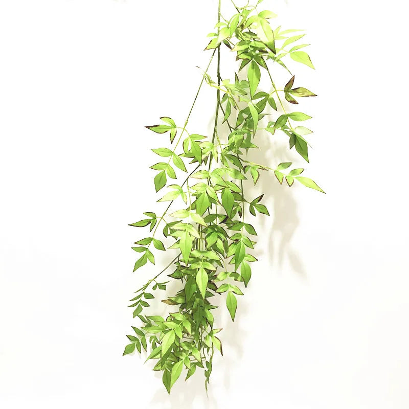 Artificial een Plant Southern Heaven Bamboo Vine Wall Hanging Winding Branch Hotel Decoration Hanging Vine Soft Decoration ...