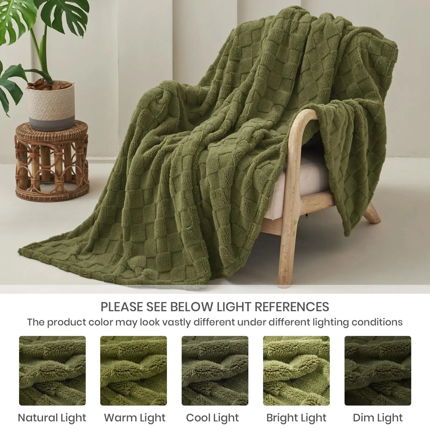 Good Nite Throw Blanket Sofa Throw Fleece Blanket Cosy Warm Large Bed Throw for Sofa Couch Bed and Car Double