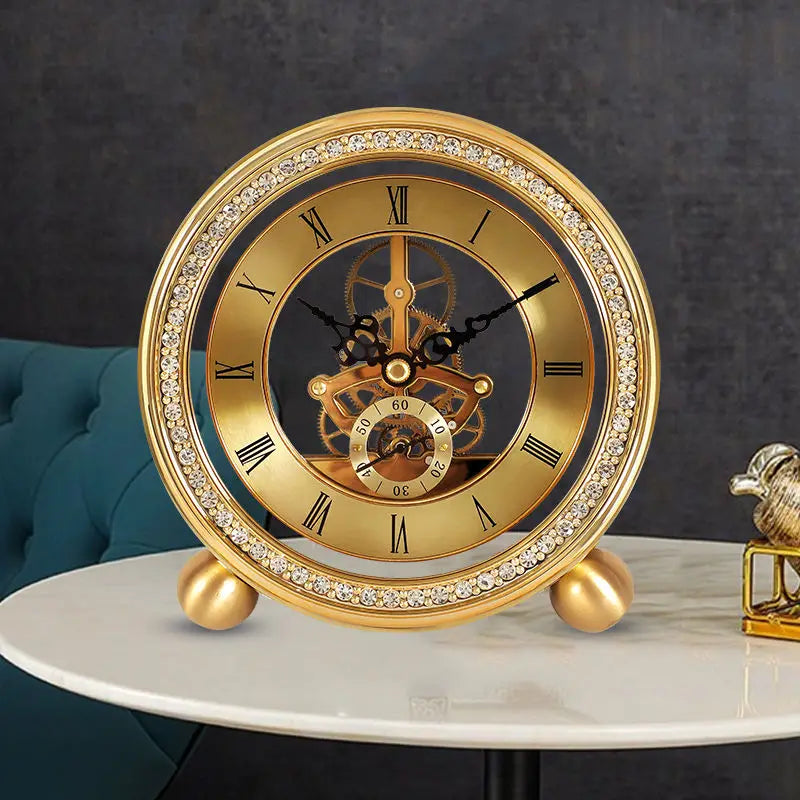 Pendulum table clock Table clock living room table clock decoration home fashion perspective clock