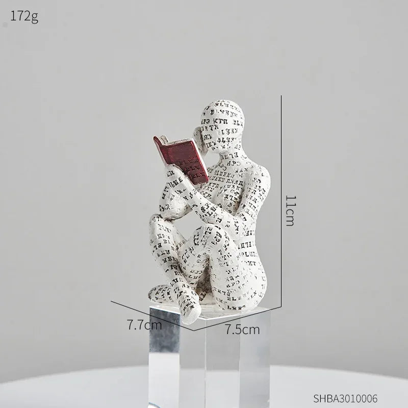 Abstract Figure Statue Modern Home Decoration Sculptures & Figurines for Interior Nordic Living Room Ornaments Table Decorations