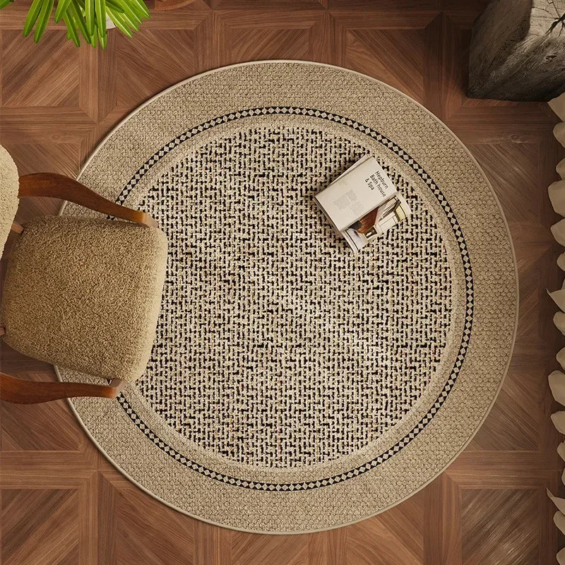 bedroom carpets Area rugs room decor Carpets for living room Round sofa rug Study Polypropylene fiber mat Antiskid Chair cushion