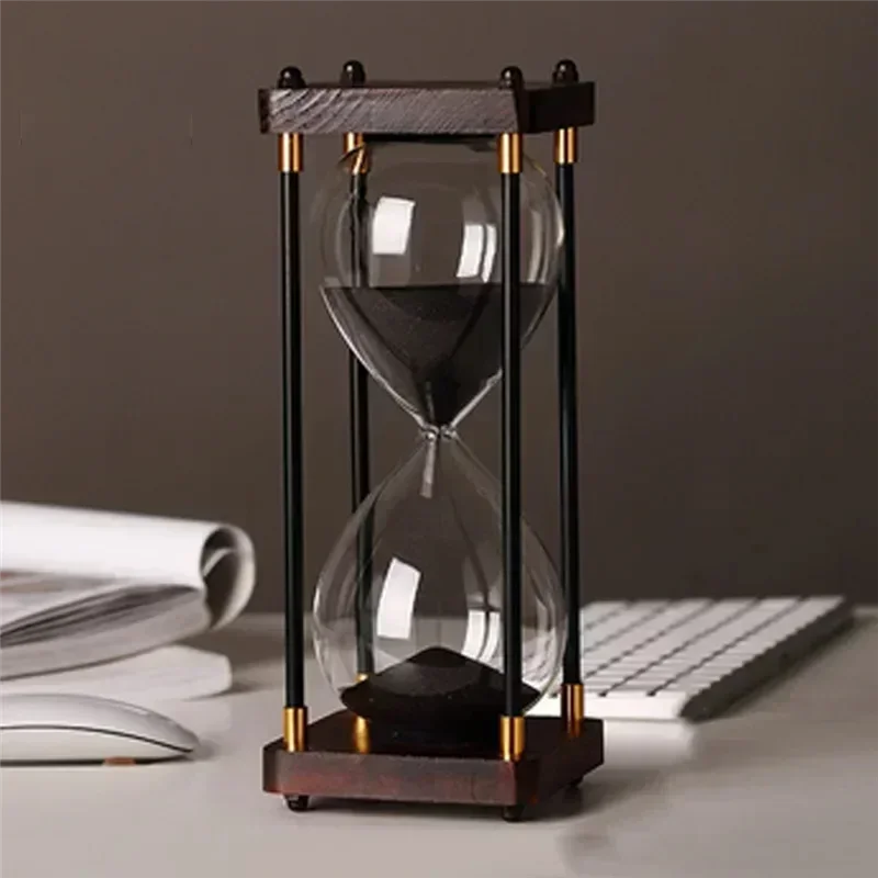 HRBAJ-Luxury Retro Hourglass 30 Minutes - Elegant Hourglass For Office, Study & Home Decor, Perfect As Decompression Gift