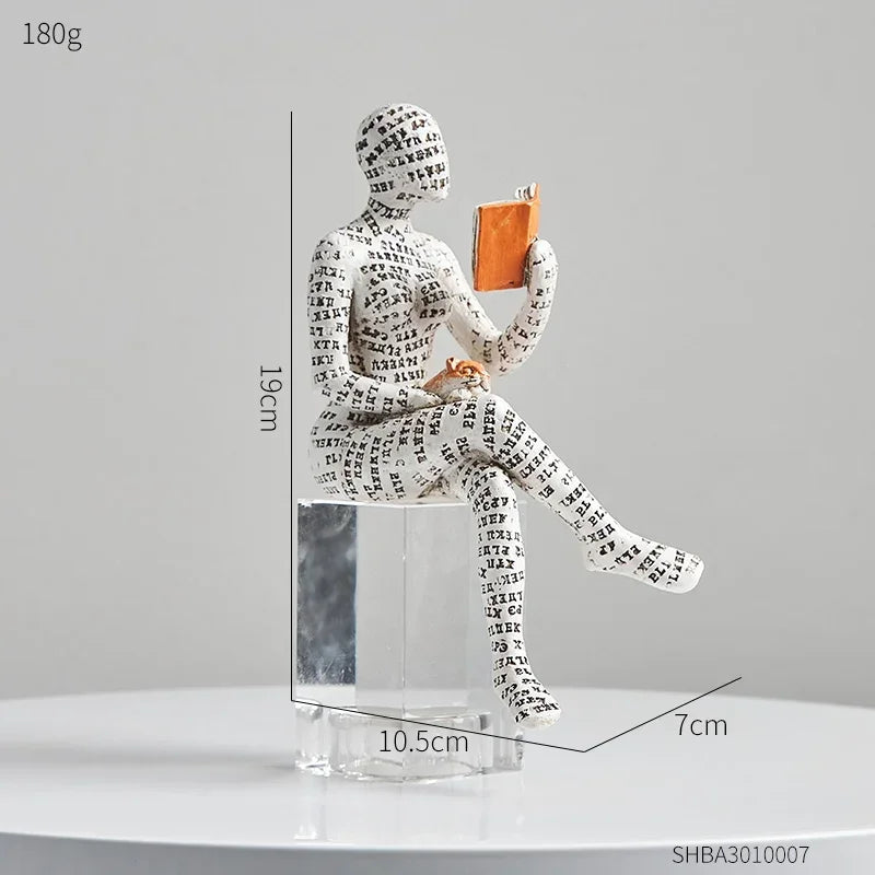 Abstract Figure Statue Modern Home Decoration Sculptures & Figurines for Interior Nordic Living Room Ornaments Table Decorations