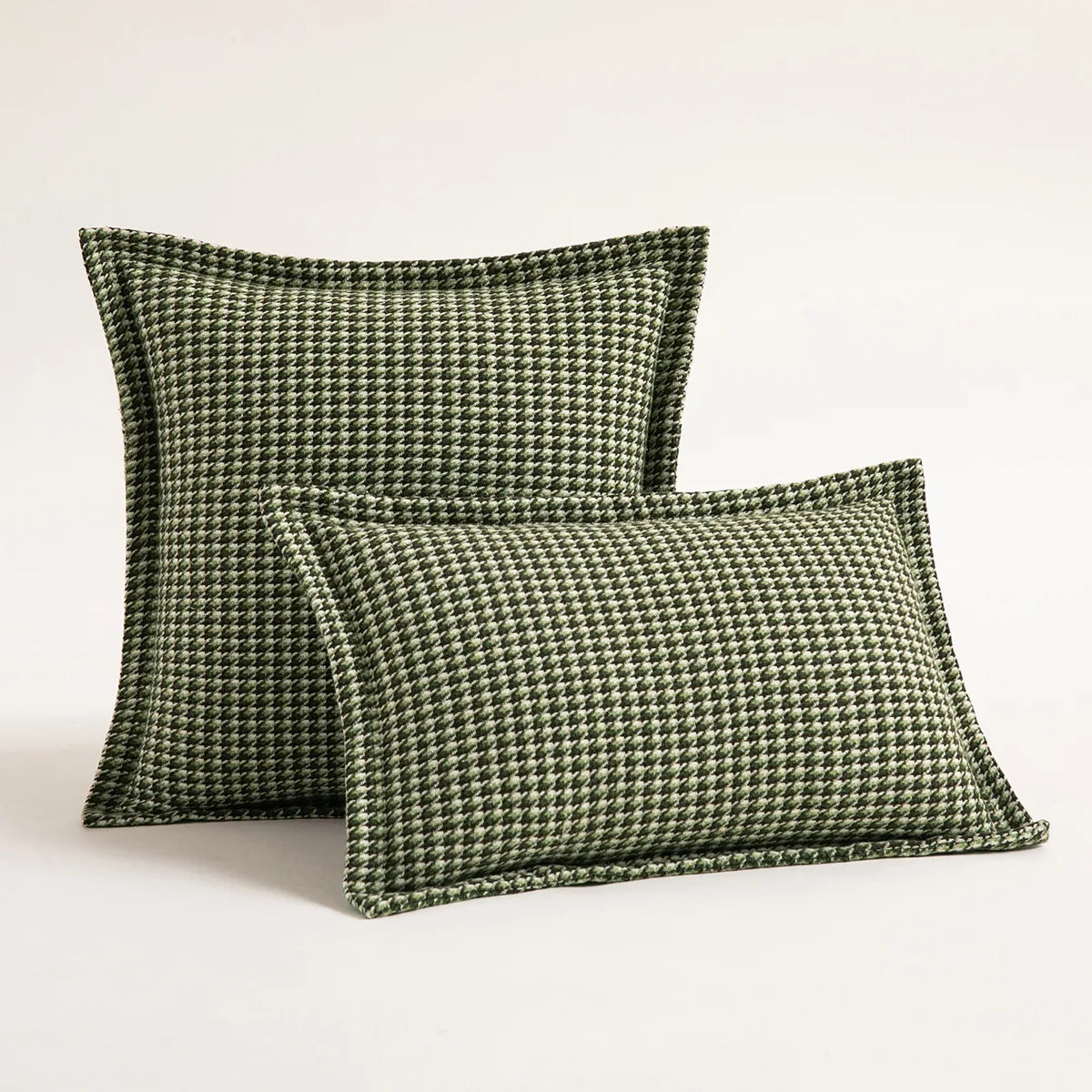 Home Decorative Square Cushion Cover Pillow Cover Yarn-dyed Hounds tooth Decorative For Sofa Bed 45x45cm Orange Green Blue Black