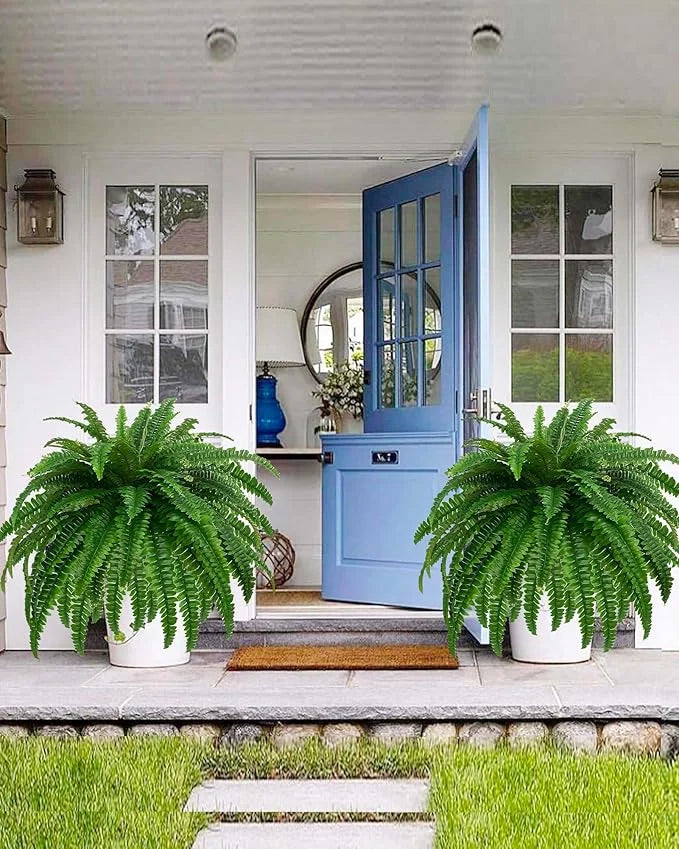 28/58/88 Leaves Fake Fern Hanging Plants Artificial Palm Leafs Silk Persian Vines Faux Wall Plants For Home Decor