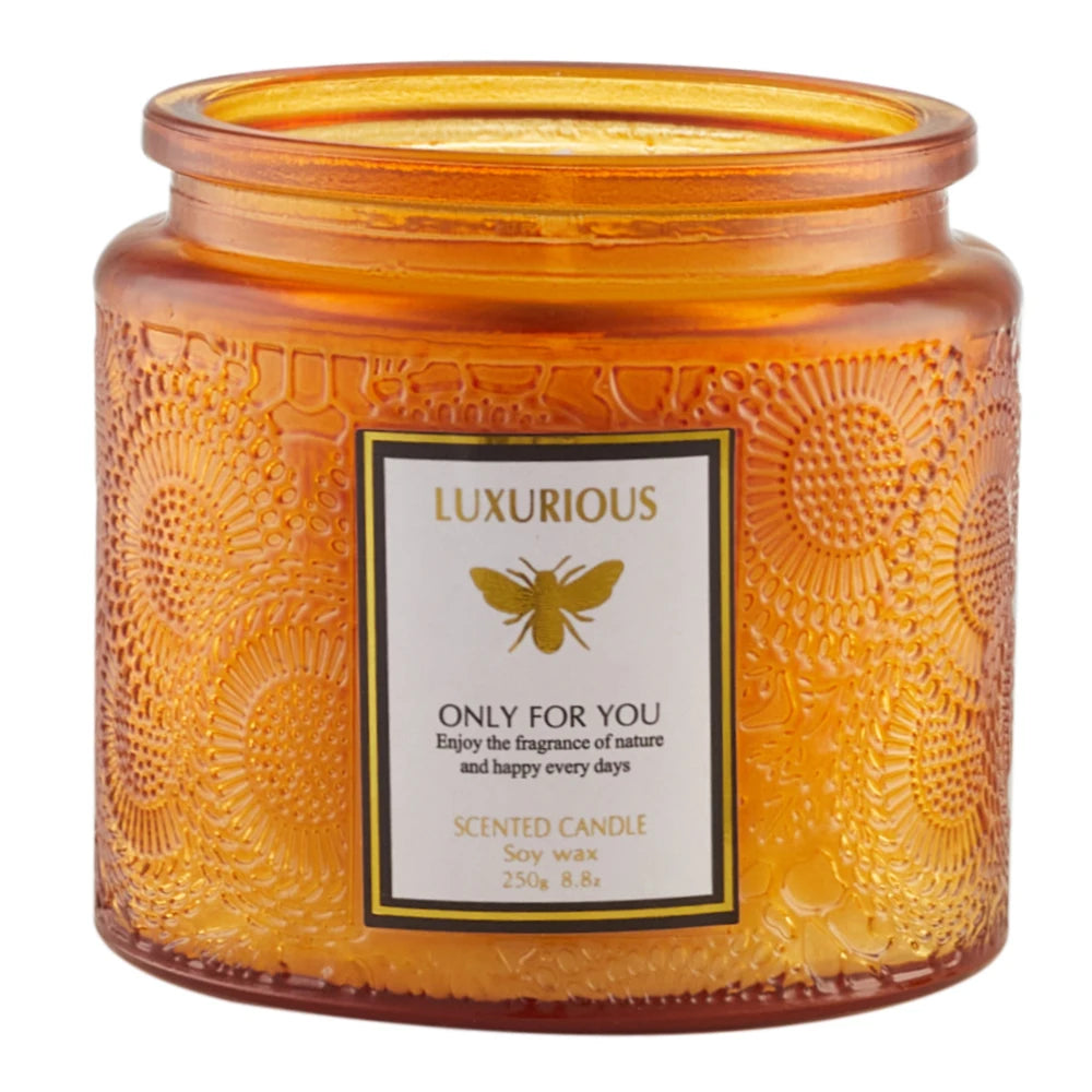 【Lifeideas】Natural Soy Candle Lasting Fragrance Candles for Home Scented Smokeless Burning Scented Candle Gift