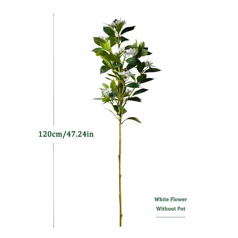 80/120cm Tropical Artificial Ficus Large Banyan Plants Plastic Fiddle Fig Tree Branch Faux Magnolia Tree For Home Garden Decor