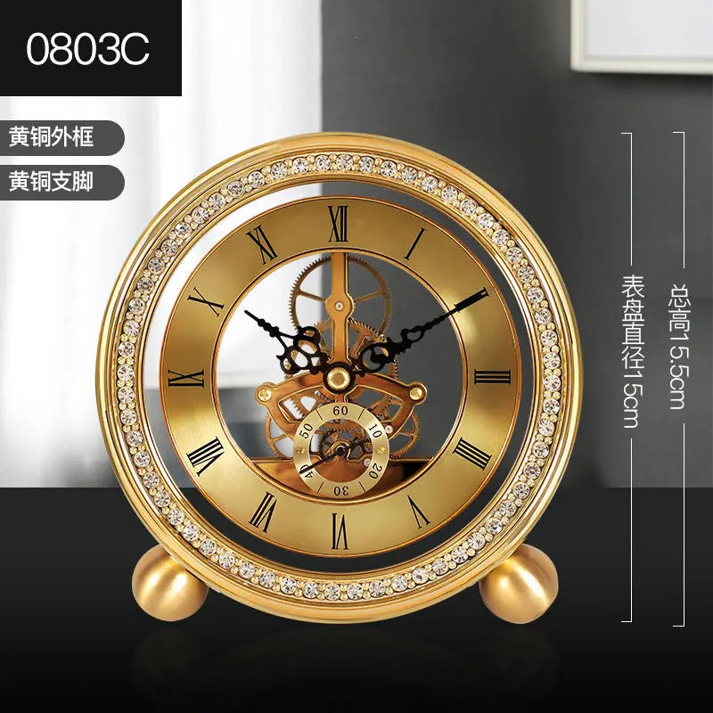 Pendulum table clock Table clock living room table clock decoration home fashion perspective clock
