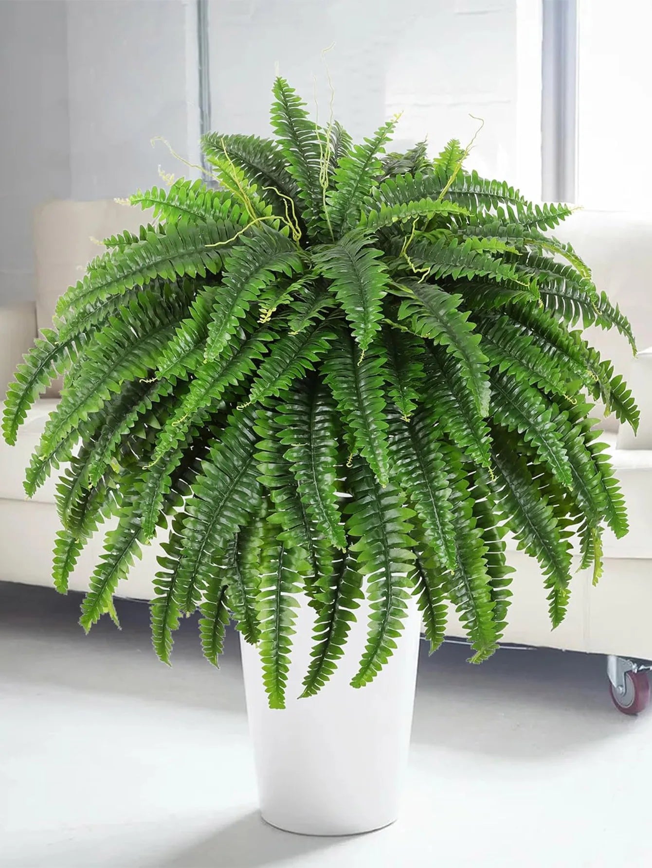 28/58/88 Leaves Fake Fern Hanging Plants Artificial Palm Leafs Silk Persian Vines Faux Wall Plants For Home Decor