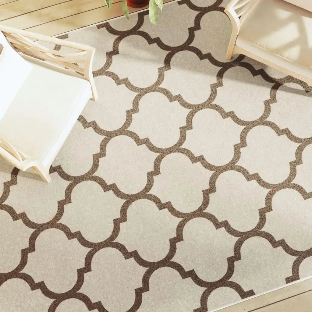 Multicolor Short Pile Indoor & Outdoor Area Rug 190x300 cm Non-Slip Design