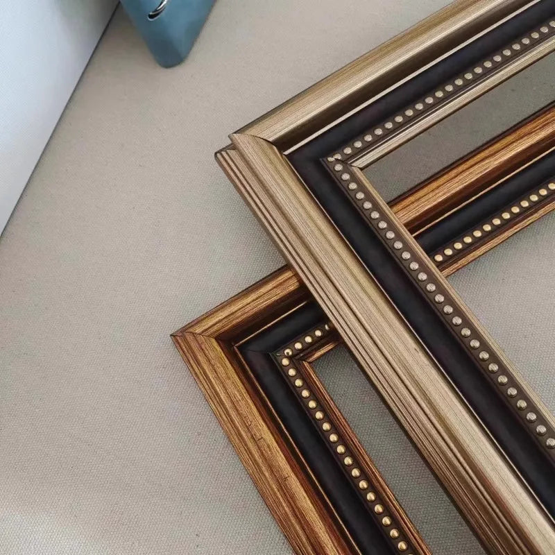 European Retro Light Luxury Niche Style Picture Frame Classical Oil Painting Frame Designer Framing Gravures Home Decoration