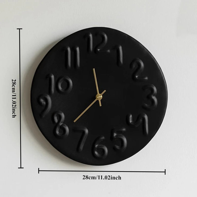 3d Wall Clock Bedroom Silent Mechanism Wall Clock Interior Minimalist Elegant Decoration Clocks Nordic Aesthetic Irregular Watch