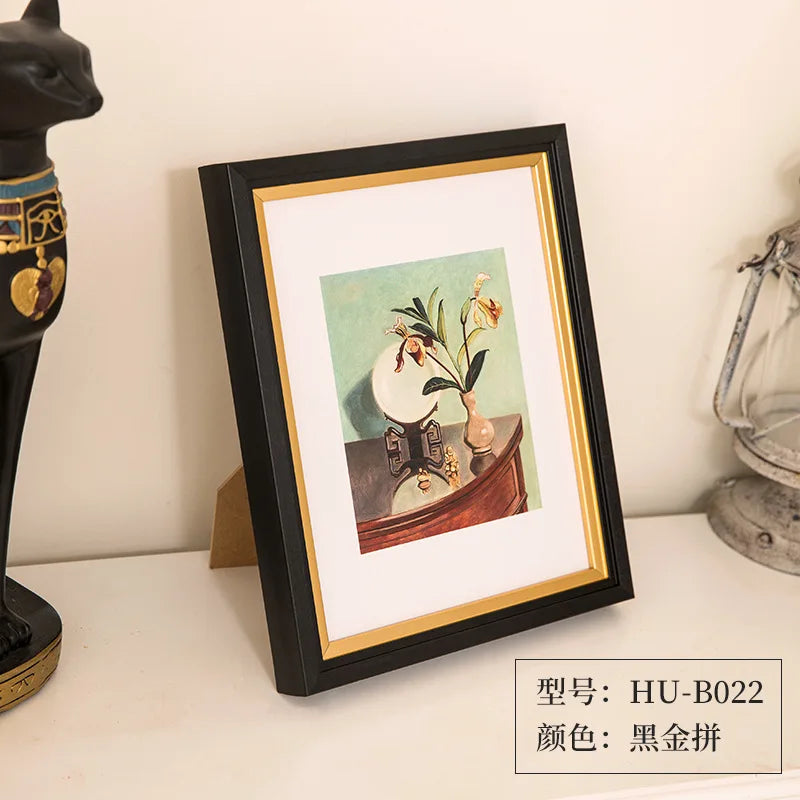 Creative Gold Picture Frame Versatile Photo Frame for 8-inch, 10-inch, and A4 Artworks Horizontal & Vertical Display Home Décor