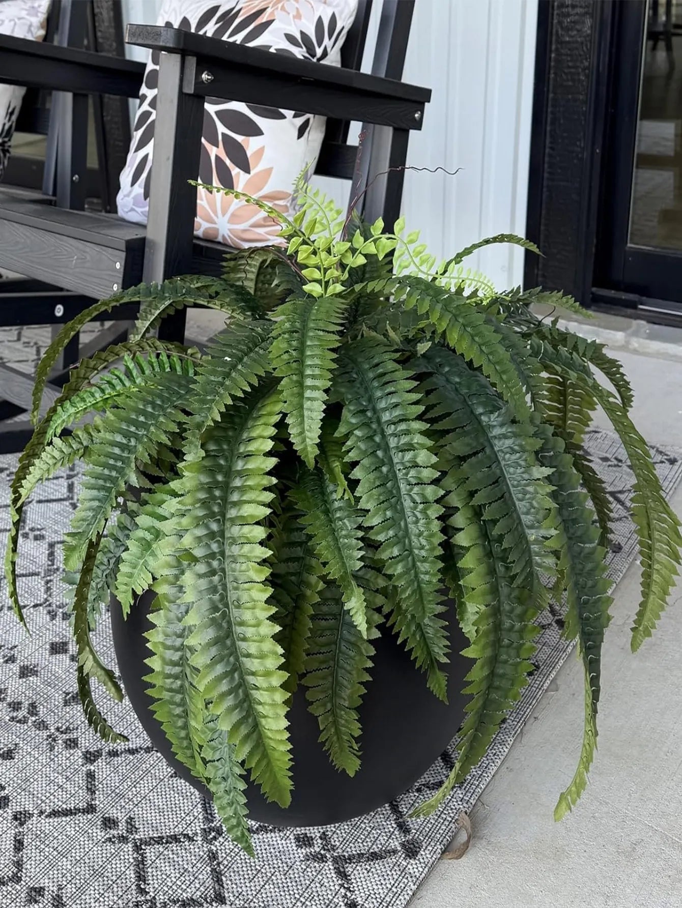 28/58/88 Leaves Fake Fern Hanging Plants Artificial Palm Leafs Silk Persian Vines Faux Wall Plants For Home Decor