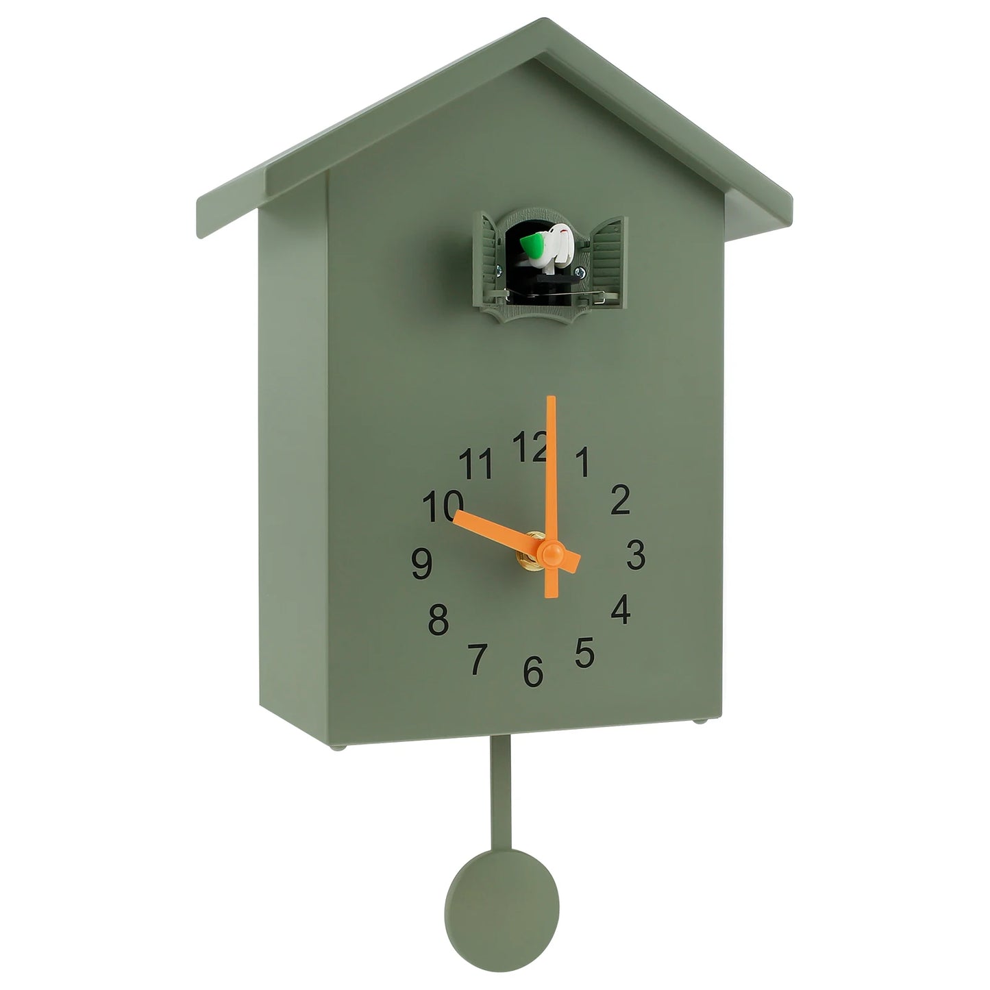 Cuckoo Clock with Chimer Bird House Cuckoo Sound Clock Battery Powered Cuckoo Wall Clock for Wall Art Home Living Room Decor