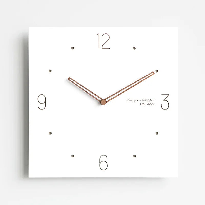 2025 new Silent Large Modern White Square Wall Clock for Living Room Bedroom Dining Room Fresh Clocks Wall Home Decor