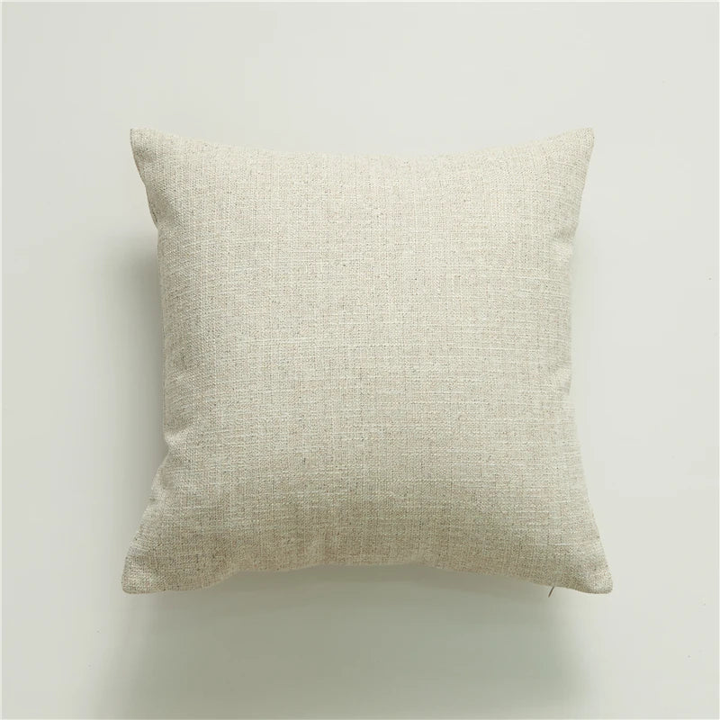 Cushion Cover Pillow Cover Decorative Yellow Linen Home Sofa Pillow Cover For Living Room Car Bedroom Pillowcase