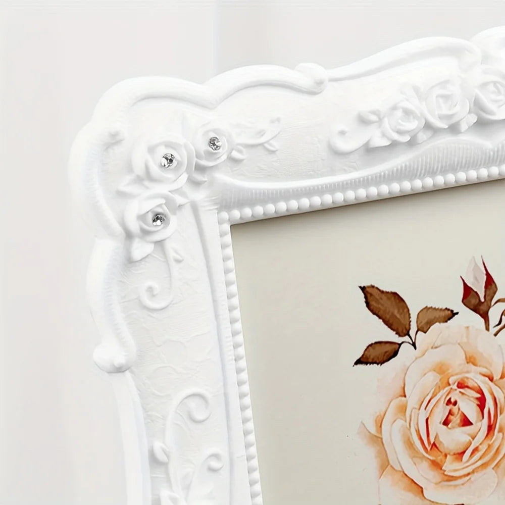 Pastoral style photo frame home table ornaments living room bedroom desktop decoration horizontal and vertical universal